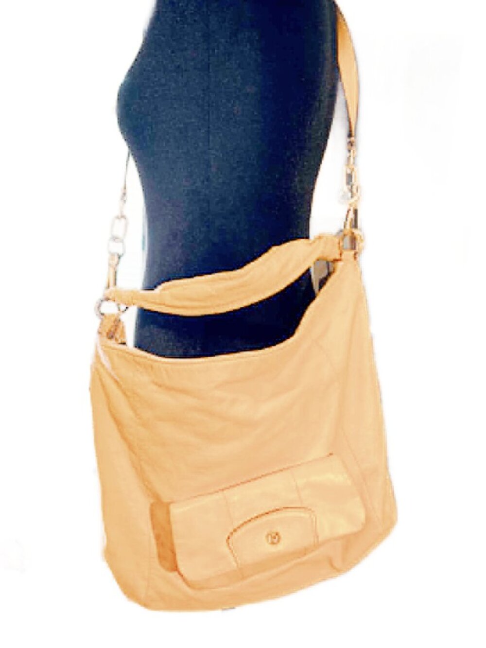 VINTAGE COACH Butter Yellow Satchel